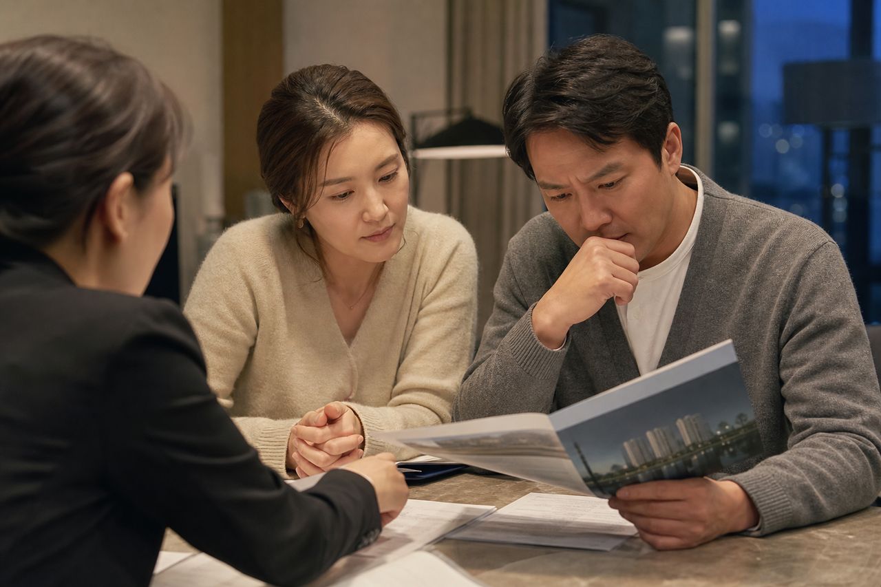 지역주택조합 조합원 자격 없이 낸 납입금 및 이자 전액 반환: 승소 관련 상황을 보여주는 이미지 — 서류를 검토하는 모습