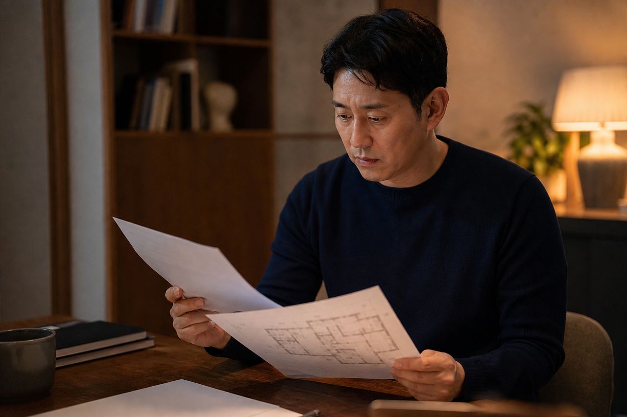 상도역지역주택조합 토지사용승낙서, 서명한 적 없는데 제출 관련 전문가 상담·서류 검토 장면