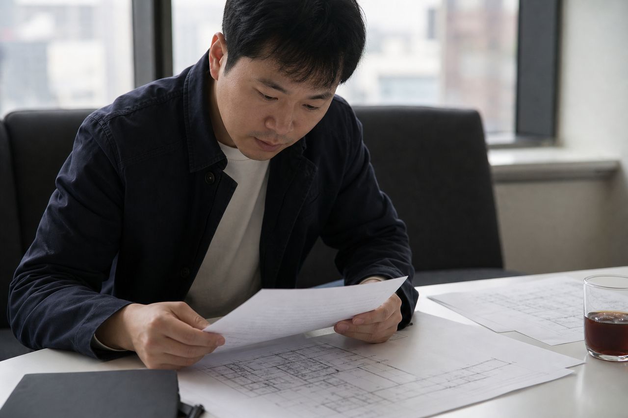 상도역지역주택조합 토지사용승낙서, 서명한 적 없는데 제출 관련 전문가 상담·서류 검토 장면