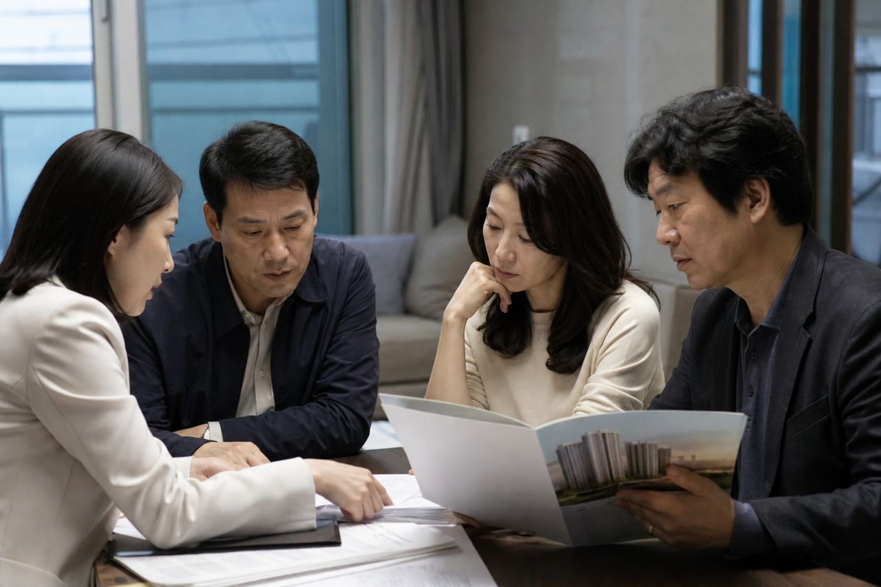 분담금 수천만 원 납부했는데 조합이 해산됐다면? 환불 절차 총정리 관련 상황을 보여주는 이미지 — 서류를 검토하는 모습
