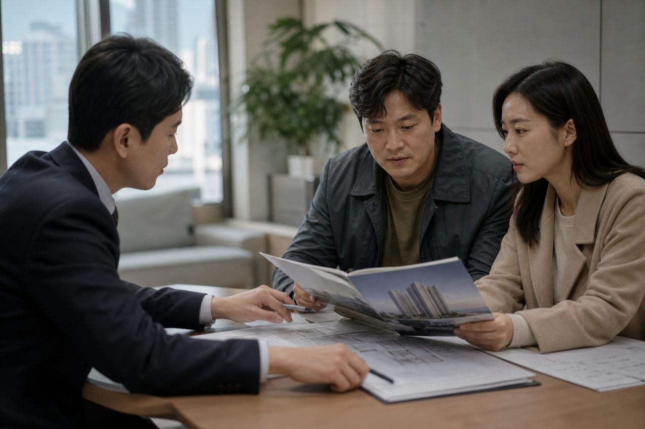 지역주택조합 탈퇴 후 환불이 지연될 때, 내용증명부터 소송까지 관련 상황을 보여주는 이미지 — 서류를 검토하는 모습