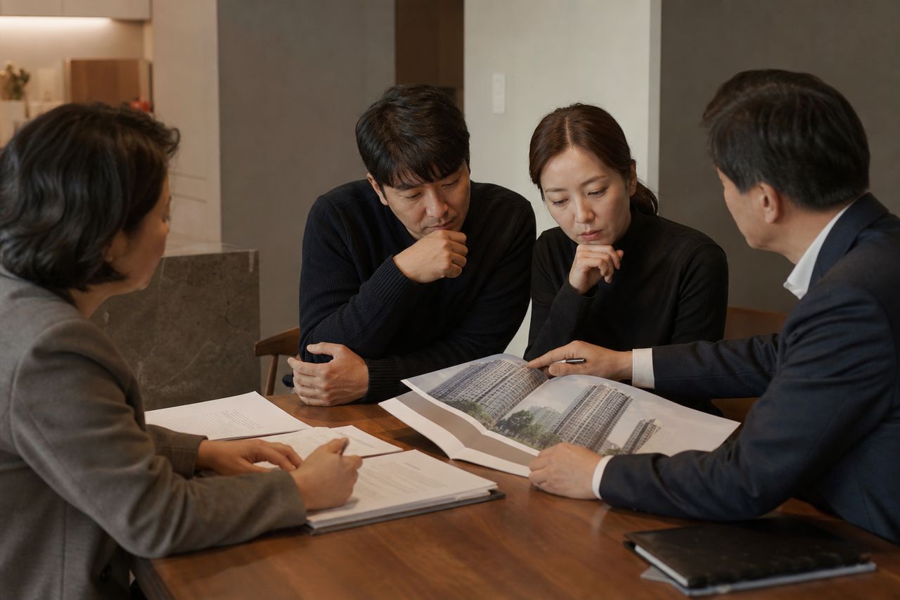 지역주택조합 사업 지연 3년째, 조합원이 취할 수 있는 법적 조치는? 관련 상황을 보여주는 이미지 — 서류를 검토하는 모습