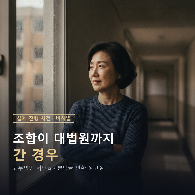 평택포승지역주택조합 환불 소송, 조합이 대법원까지 간 경우|분담금 반환 상고심 사례 — 이해를 돕기 위한 연출 이미지